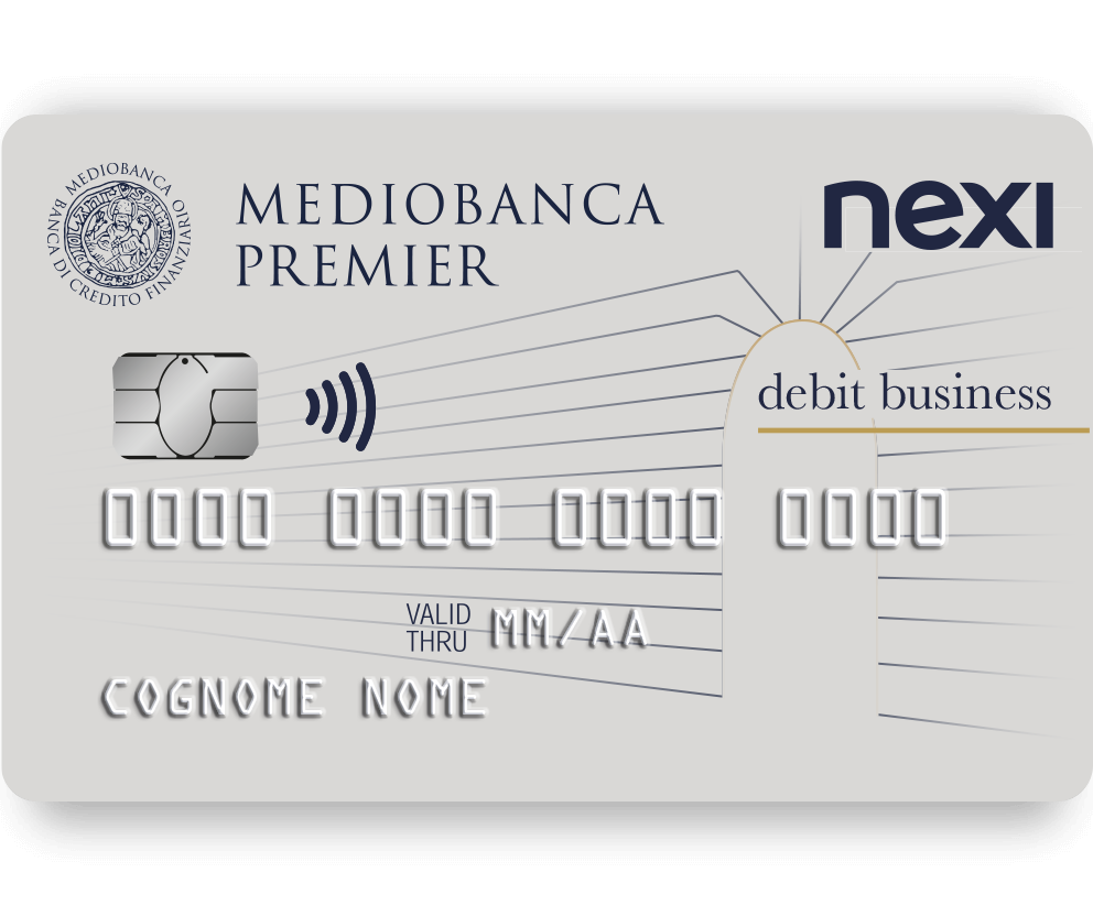 Carta di Debito Business richiedibile da Mediobanca Premier
